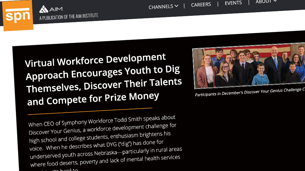 Silicon Prairie News- Virtual Workforce Development Approach Encourages Youth to Dig Themselves